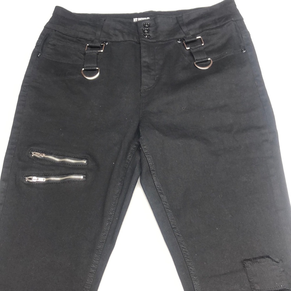 LIKE NEW HT DENIM BLACK HIGH-RISE SKINNY DRESS PANTS 13/32x28 ⭐️